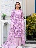 Premium Lawn Digital Print 3 Piece Unstitched Suit for Women with Voile Dupatta & Airjet Cotton Trouser
